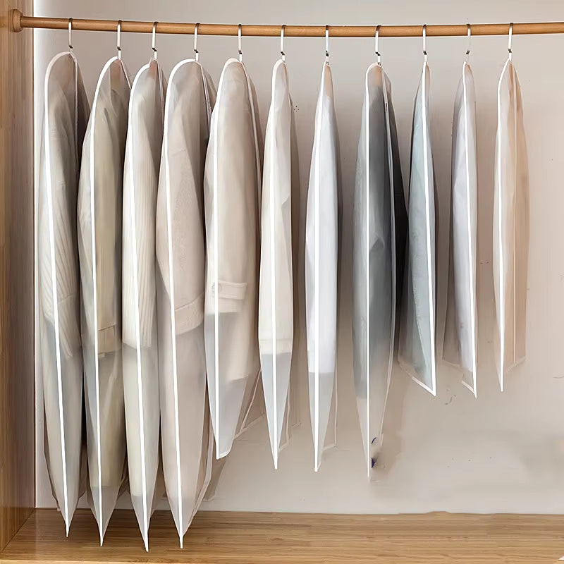 Protect Your Wardrobe with Our Durable Dust Proof Garment Cover Bag – Fully Enclosed with Zipper for Ultimate Clothing Storage!