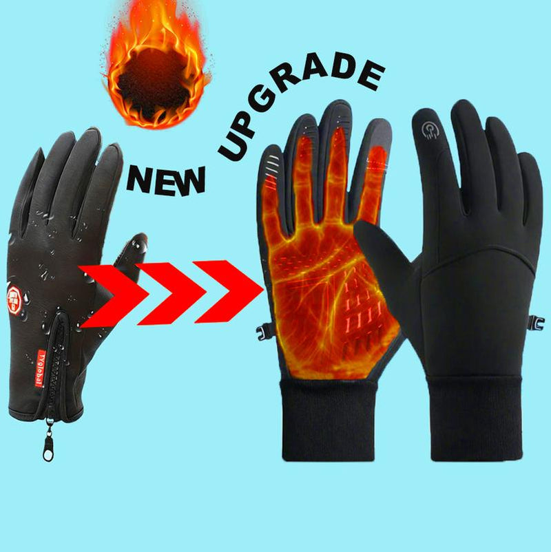 Stay Warm and Connected: Touchscreen Windproof Full-Finger Outdoor Winter Gloves for Active Lifestyles