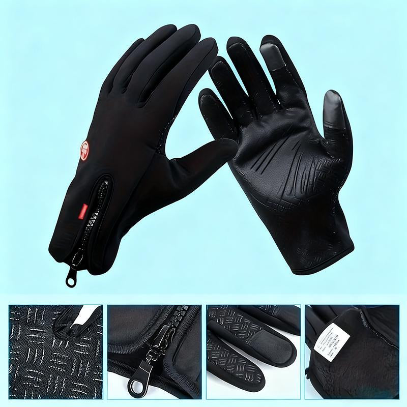 Stay Warm and Connected: Touchscreen Windproof Full-Finger Outdoor Winter Gloves for Active Lifestyles